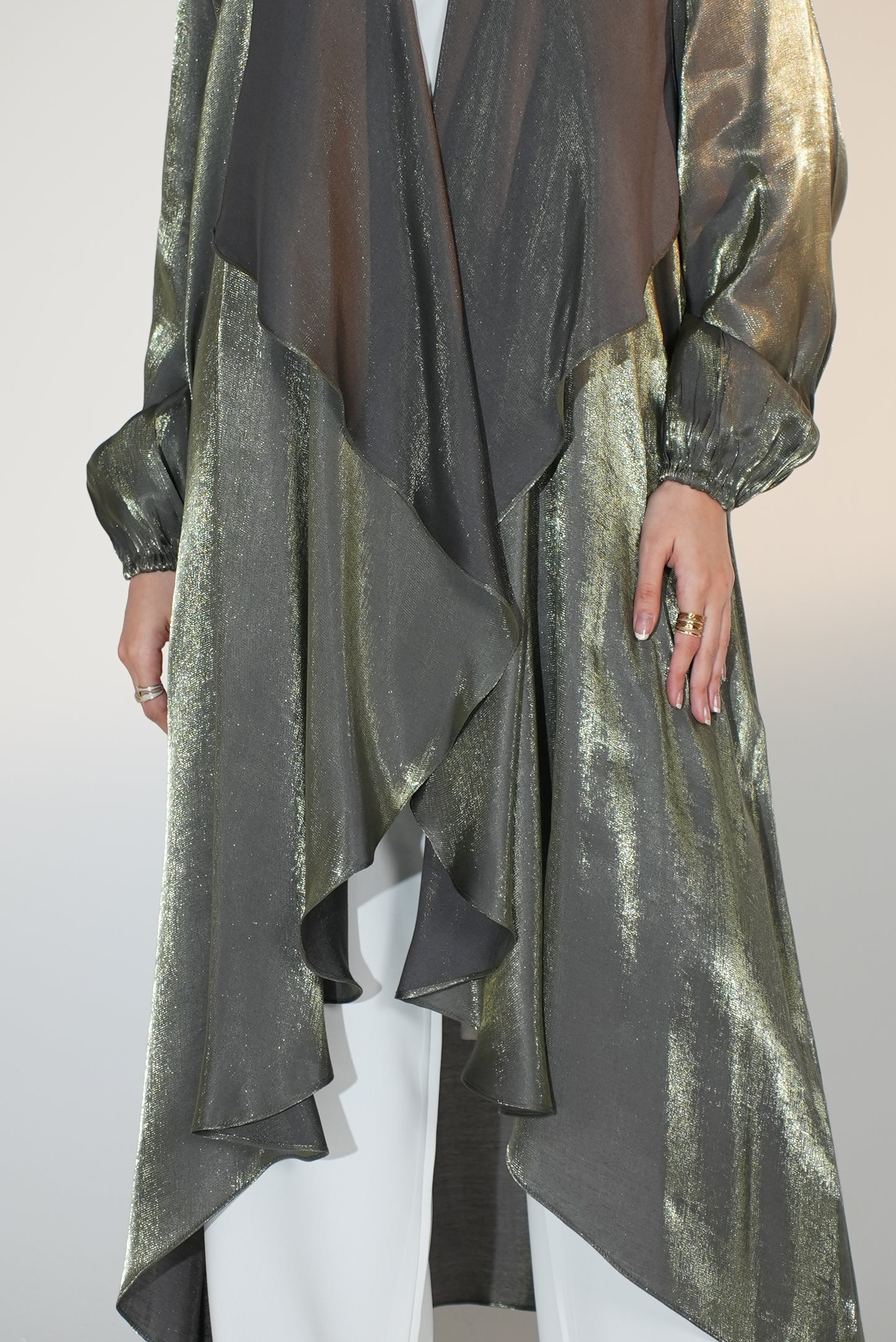 Emilia Kaftan in Greyish Olive