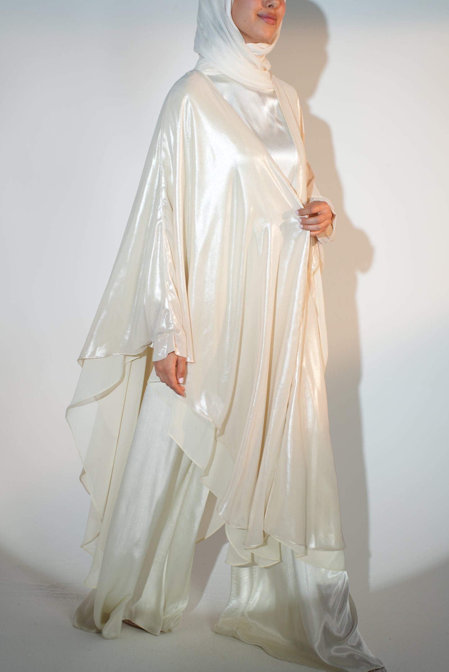 Double layered Starry Nights in crystal champagne