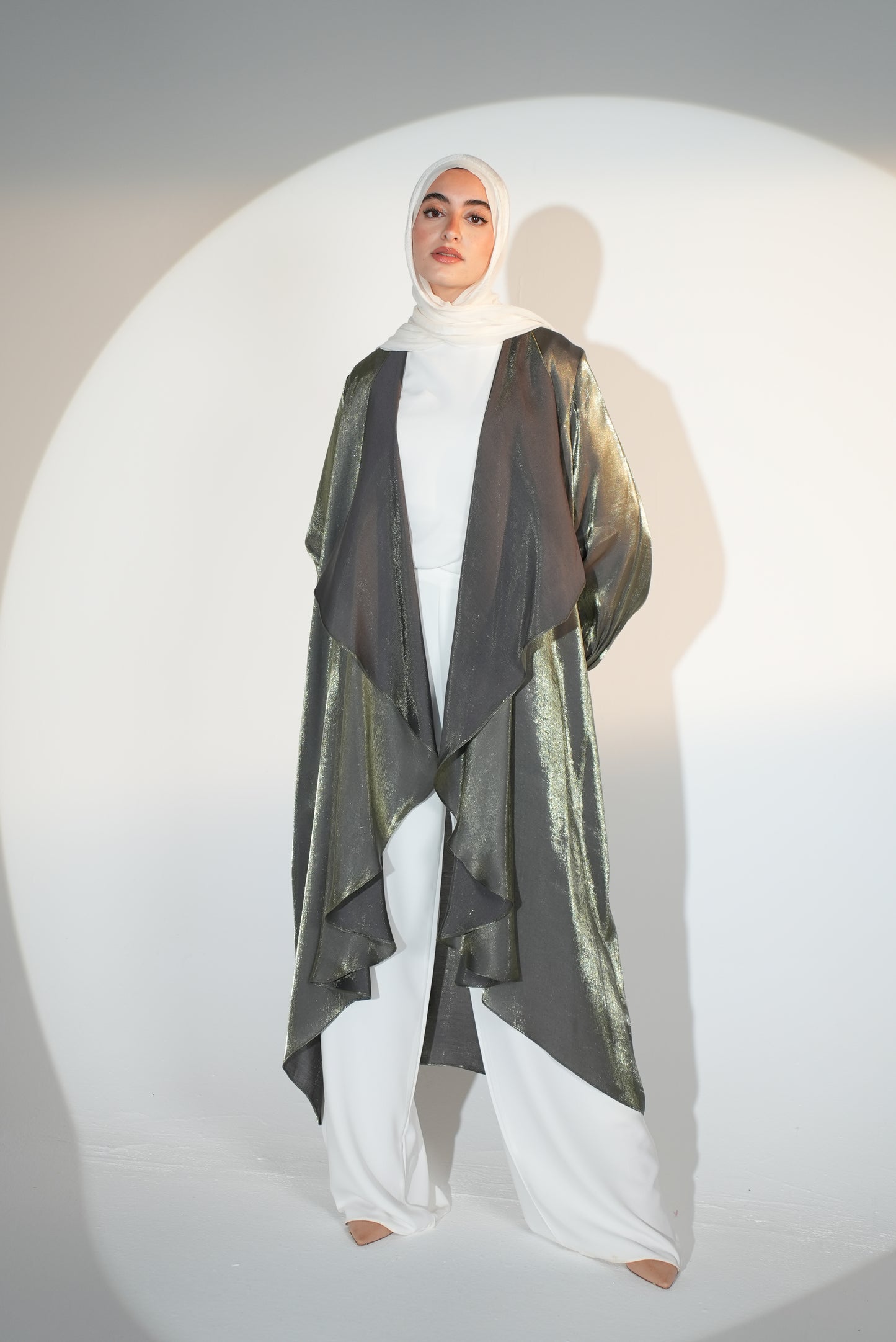 Emilia Kaftan in Greyish Olive