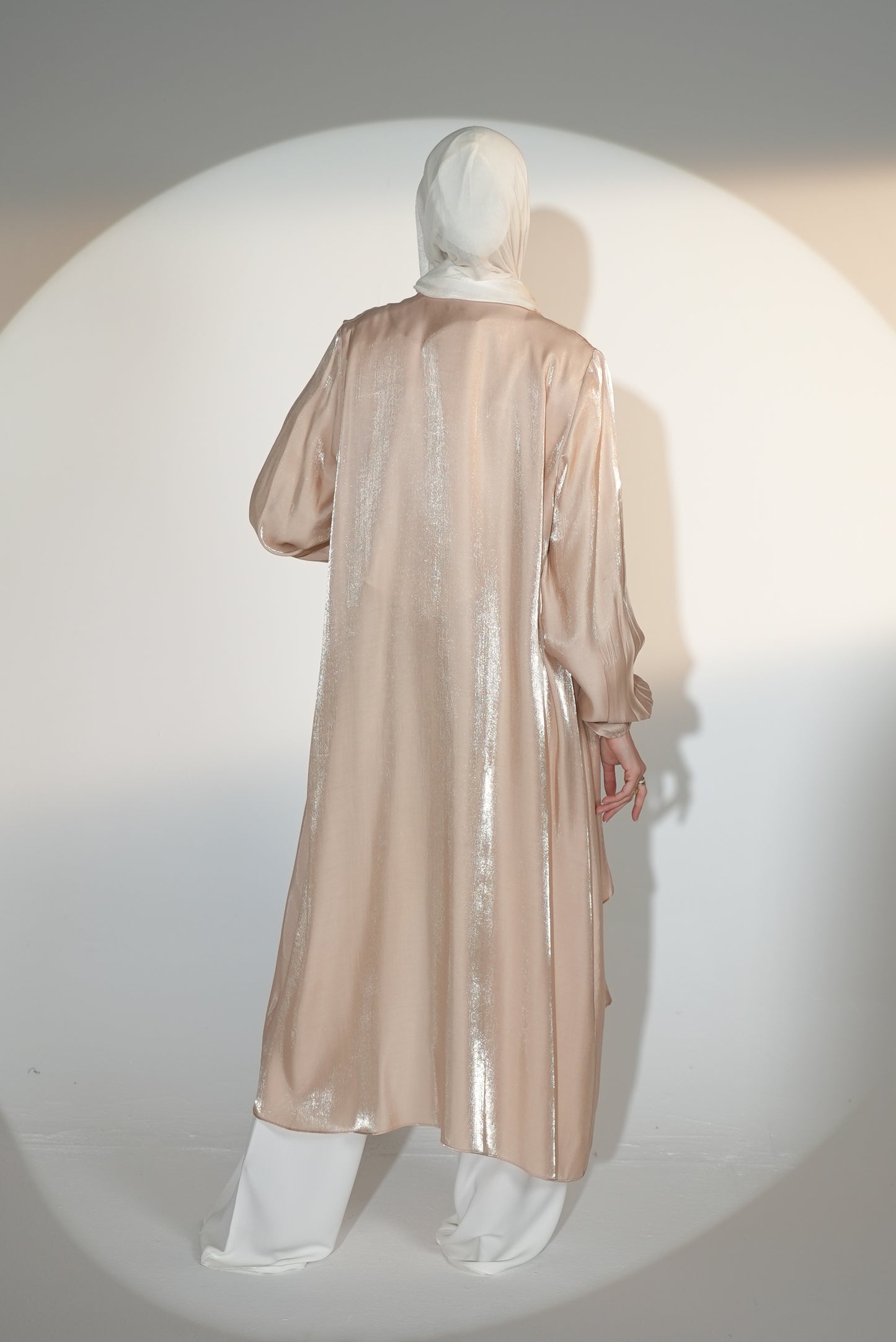Shimmer Emilia Kaftan in Blush