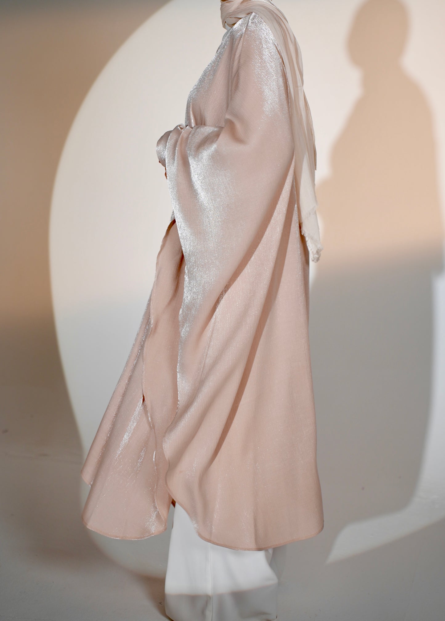 Starry Nights Shawl Kaftan in Rose