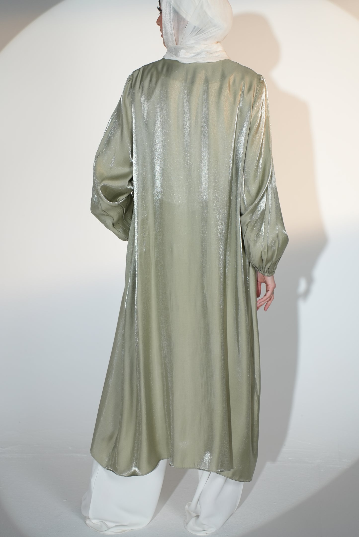 Shimmer Emilia Kaftan in Matcha