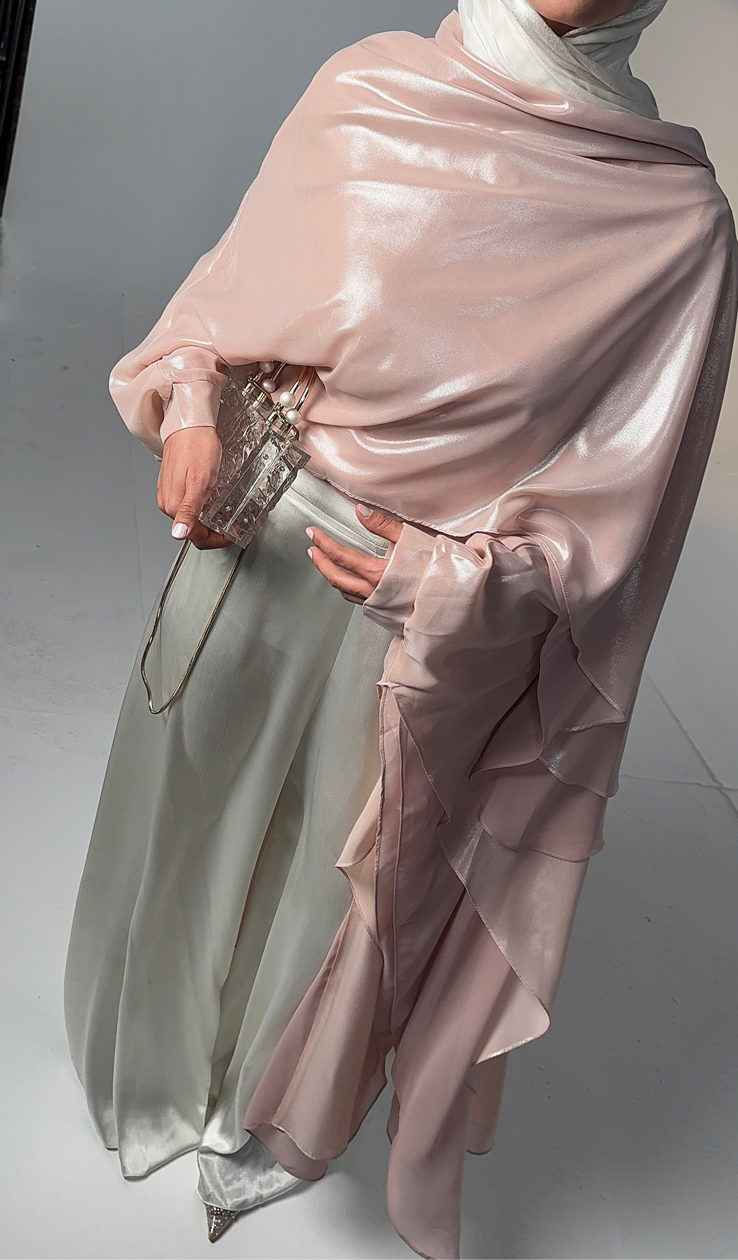 Double layered starry nights in Disco Pink