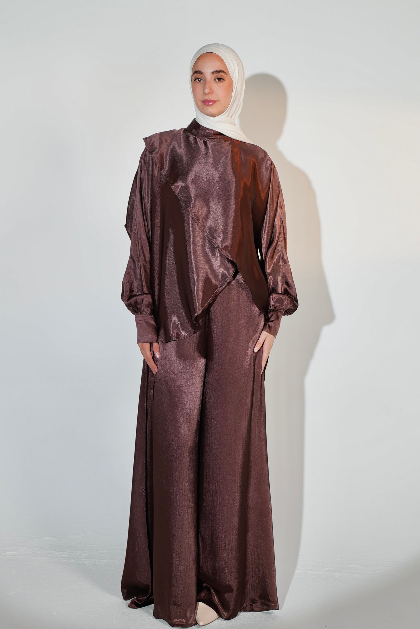 Avery Set in Purplish Burgundy