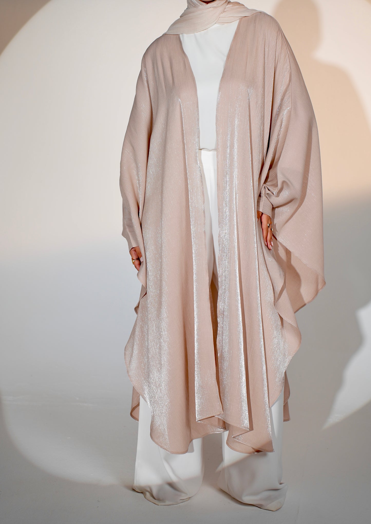 Starry Nights Shawl Kaftan in Rose