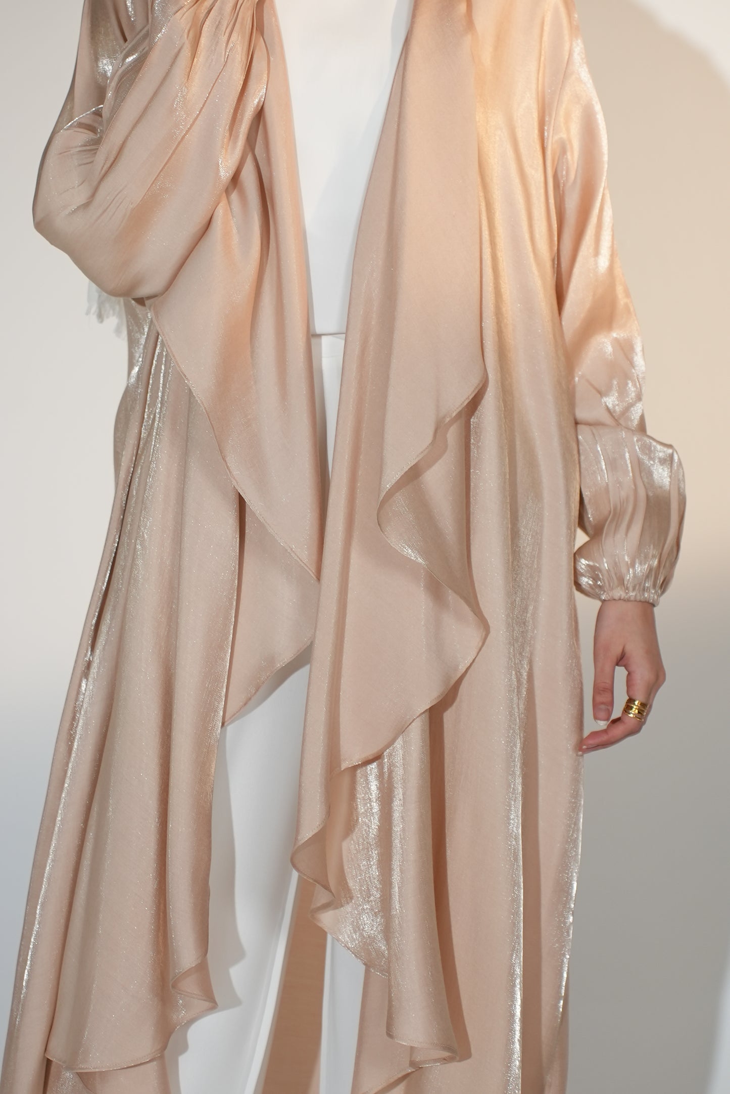Shimmer Emilia Kaftan in Blush