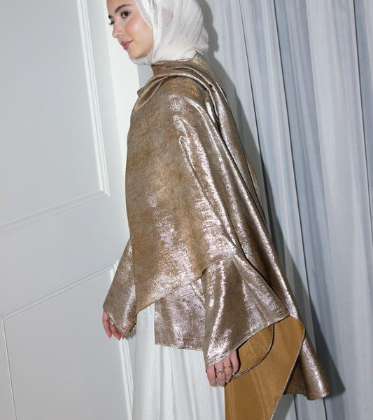 Head Turner Top in SilverxBronze