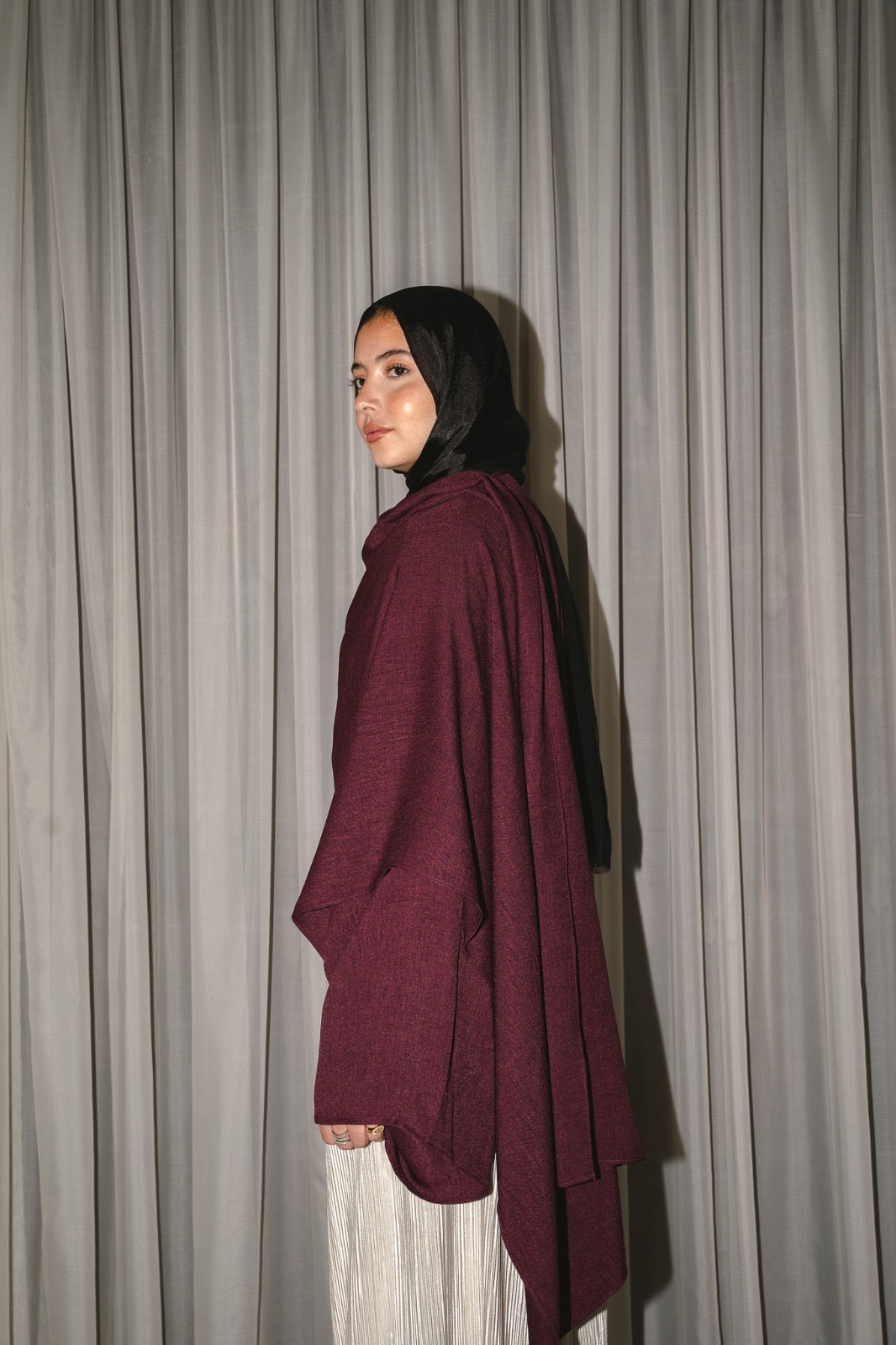 The Head Turner top in Burgundy