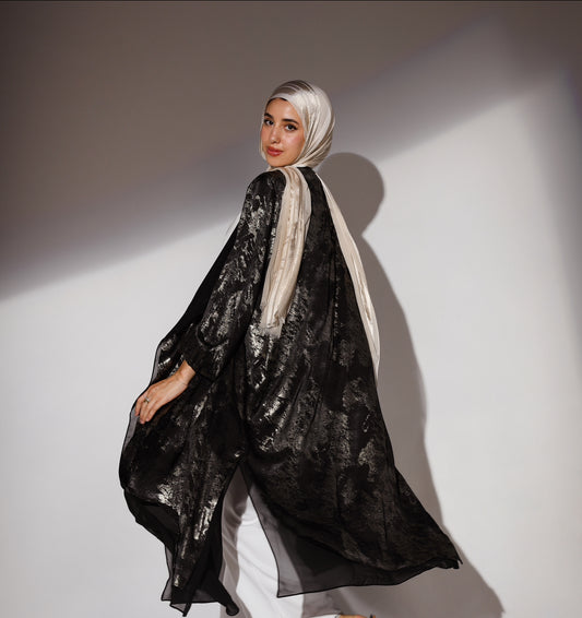 Hazie Trench in Black x Gold Wash Limited Edition