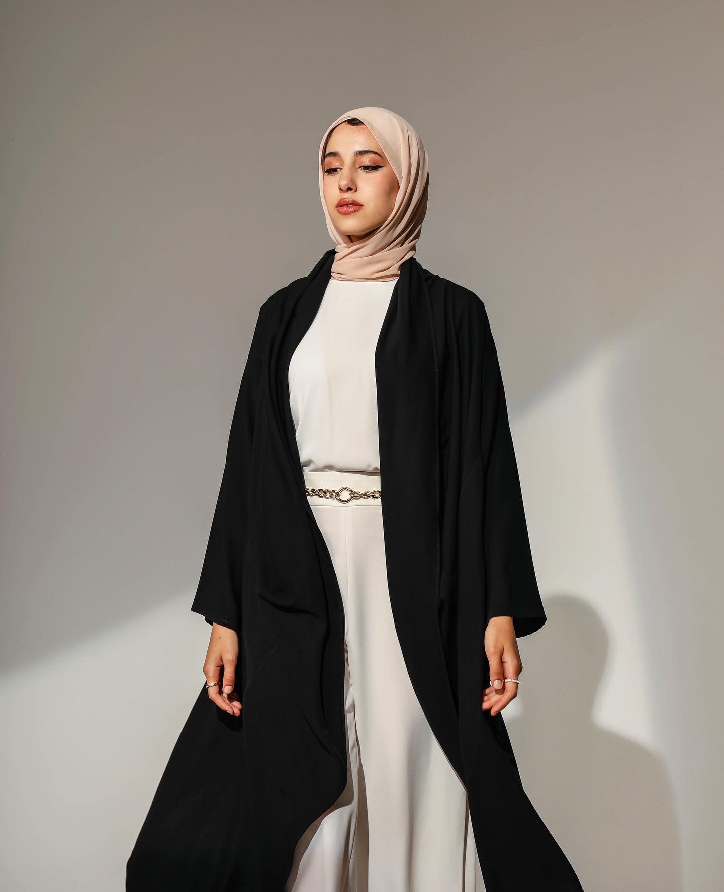 DRAPED ABSTRACT CARDIGAN