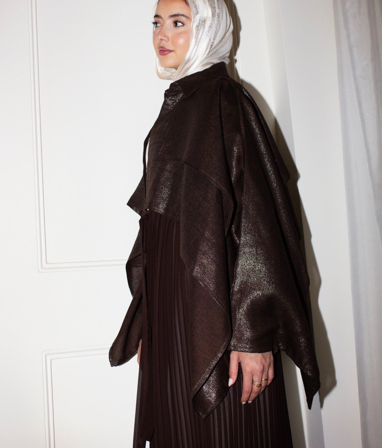 Espresso Sparkle Layl Abaya