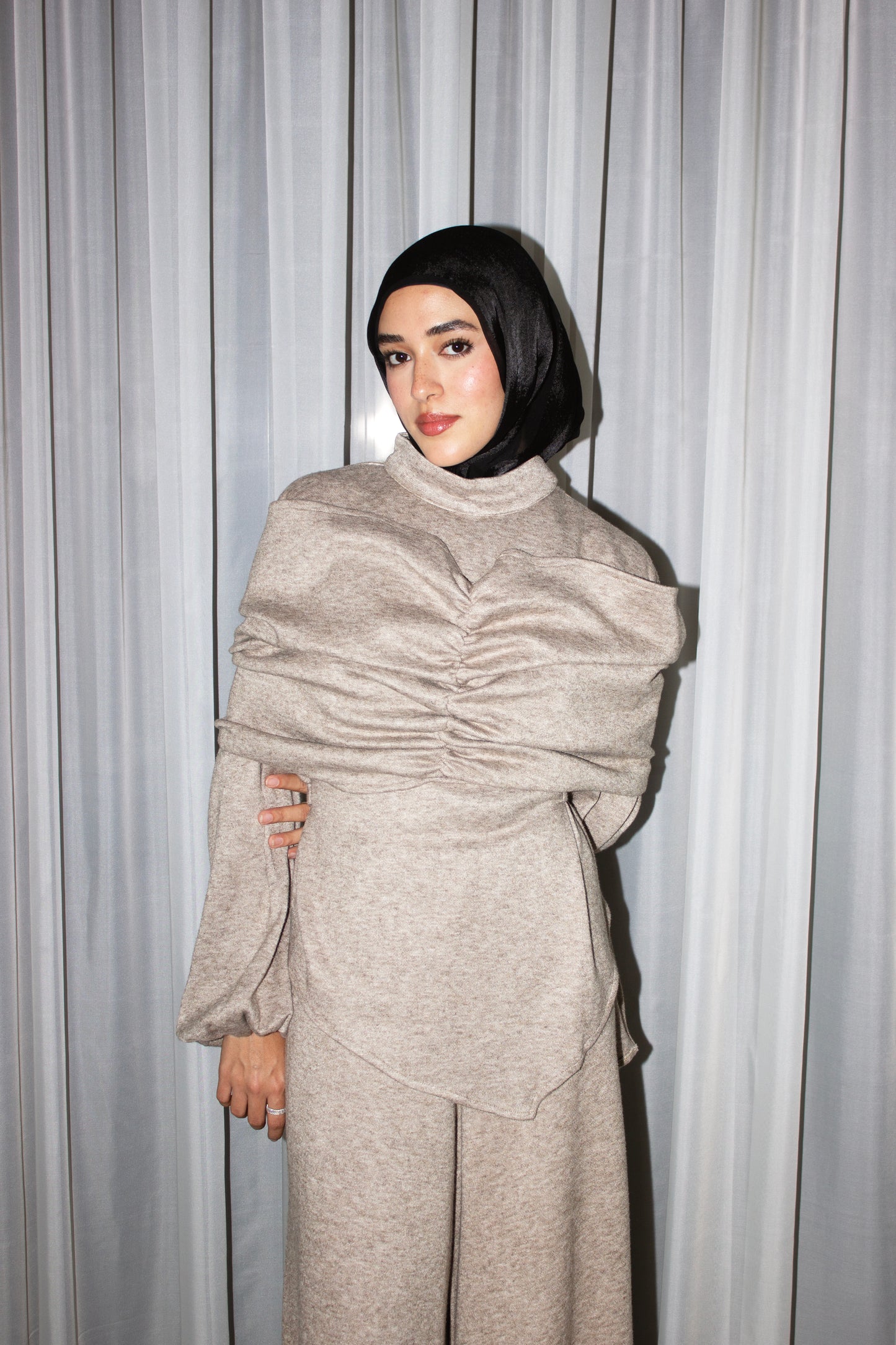 Bandeau Shawl 3-piece Soft Winter Set