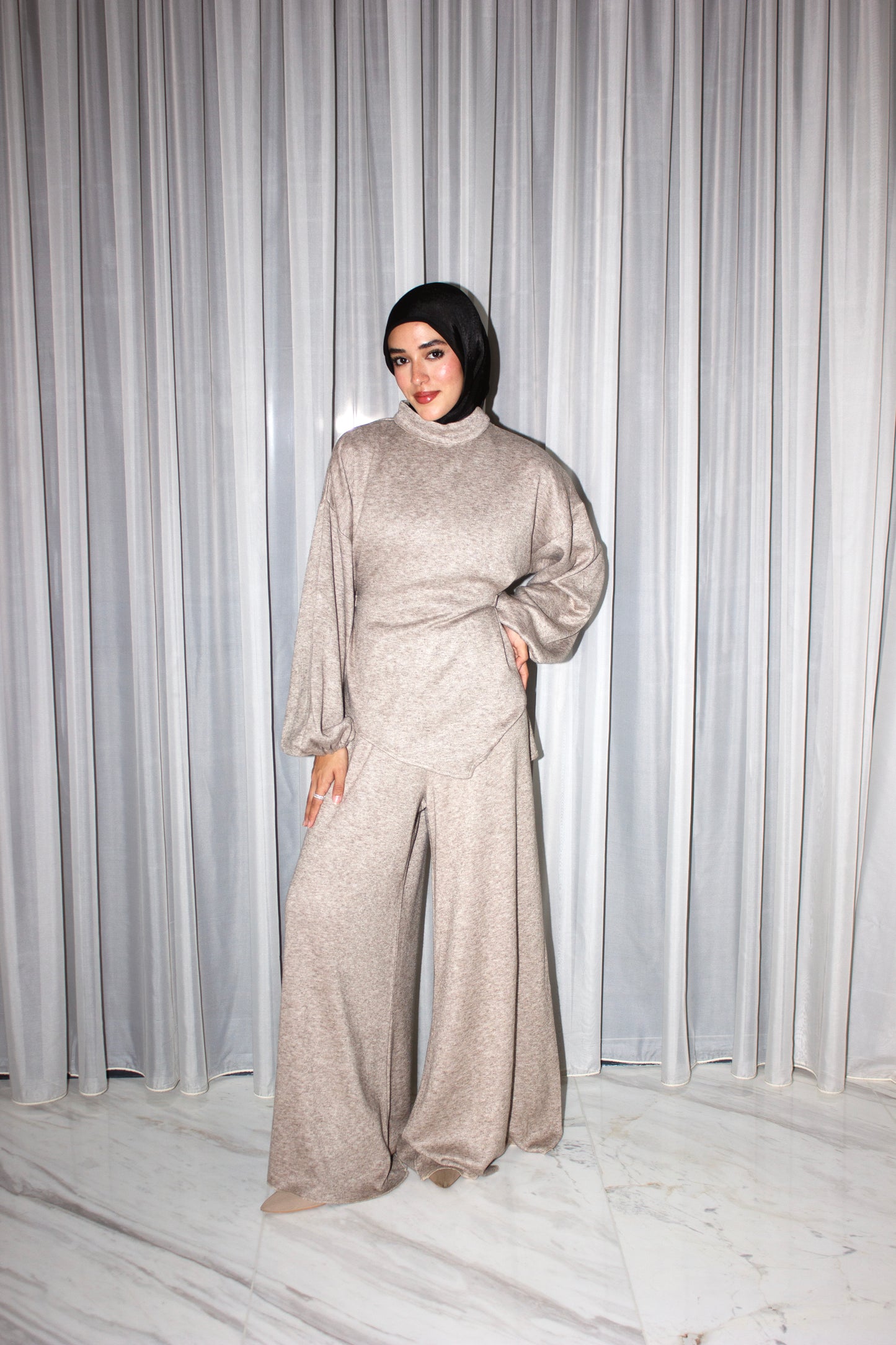 Bandeau Shawl 3-piece Soft Winter Set