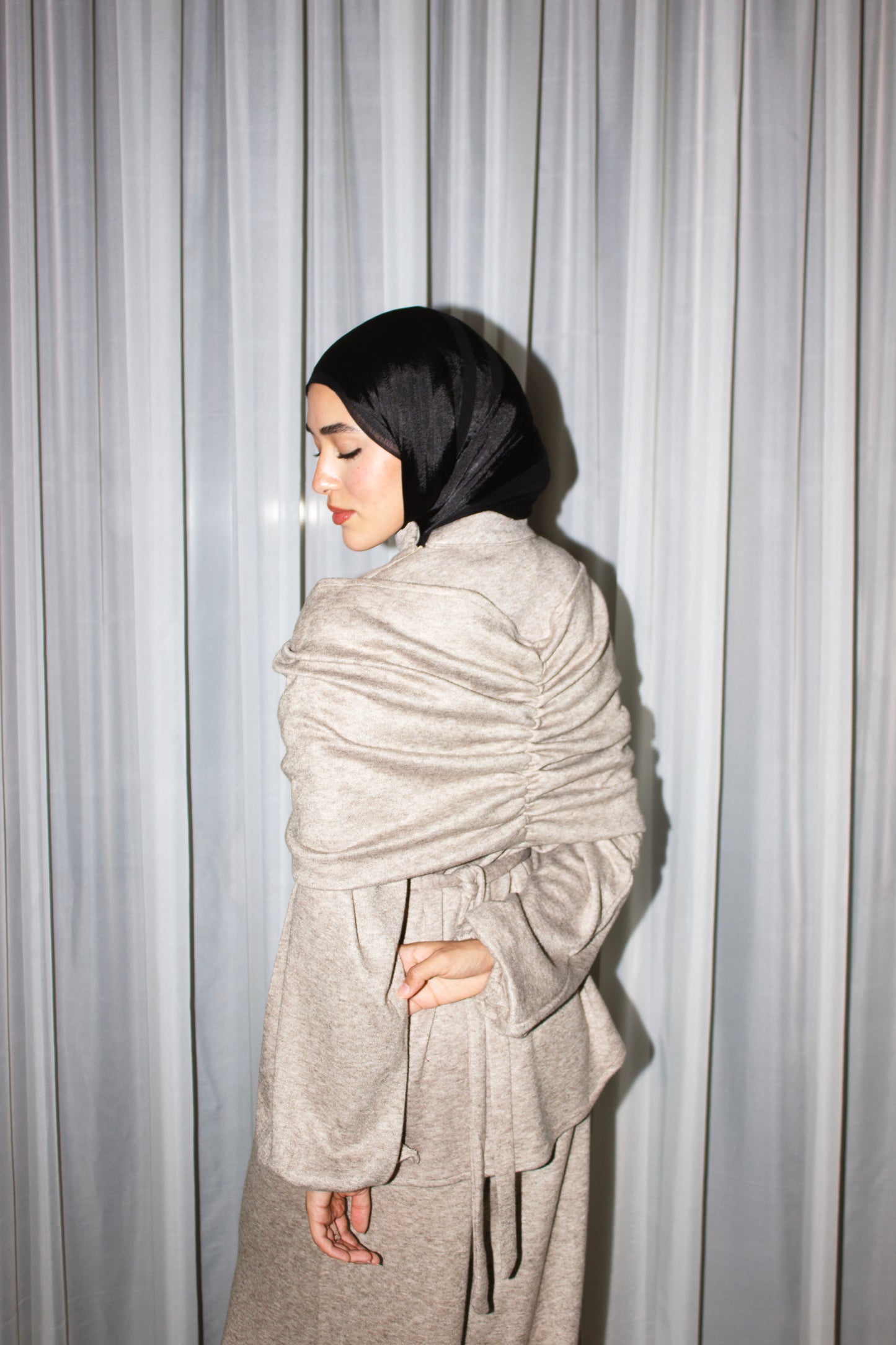 Bandeau Shawl 3-piece Soft Winter Set