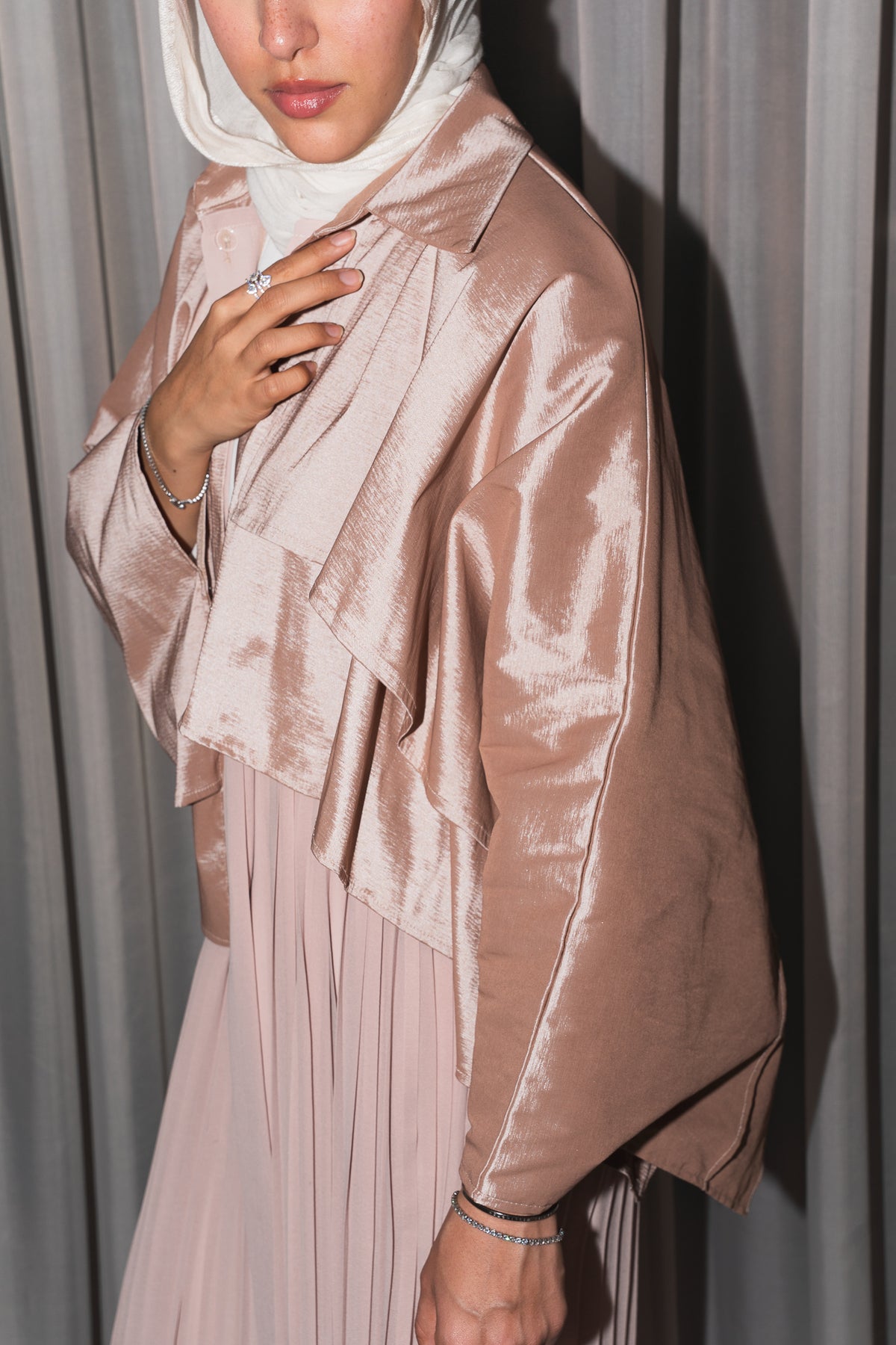 Layl Abaya in Rosé