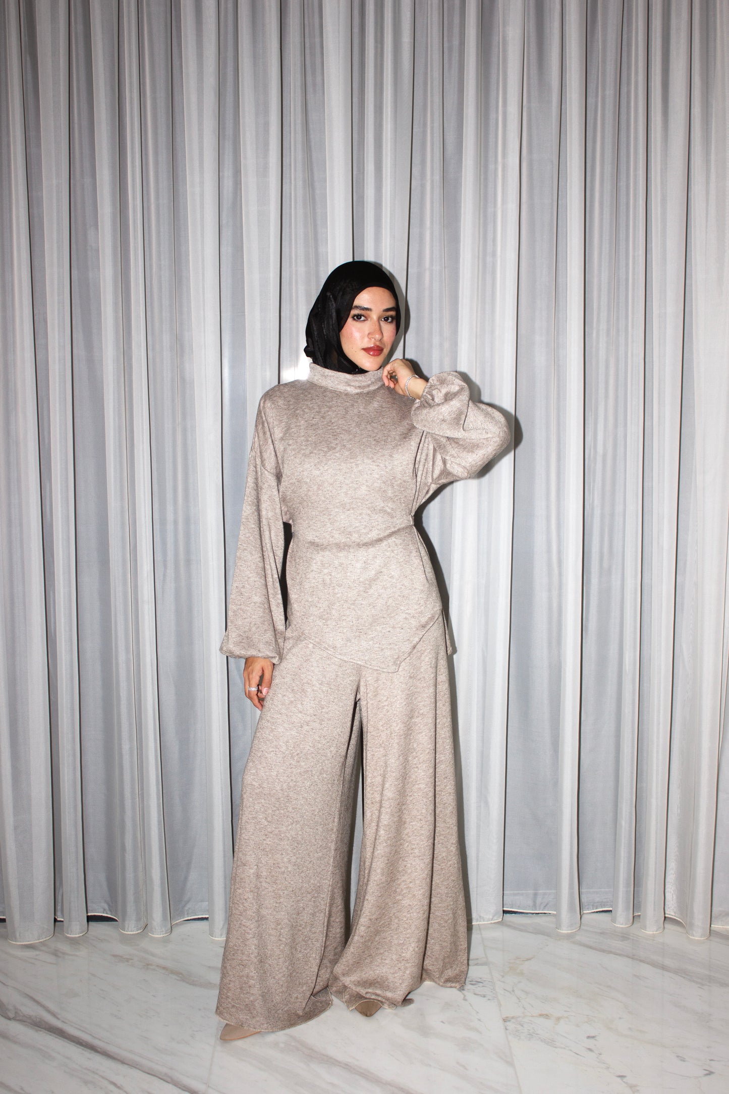 Bandeau Shawl 3-piece Soft Winter Set