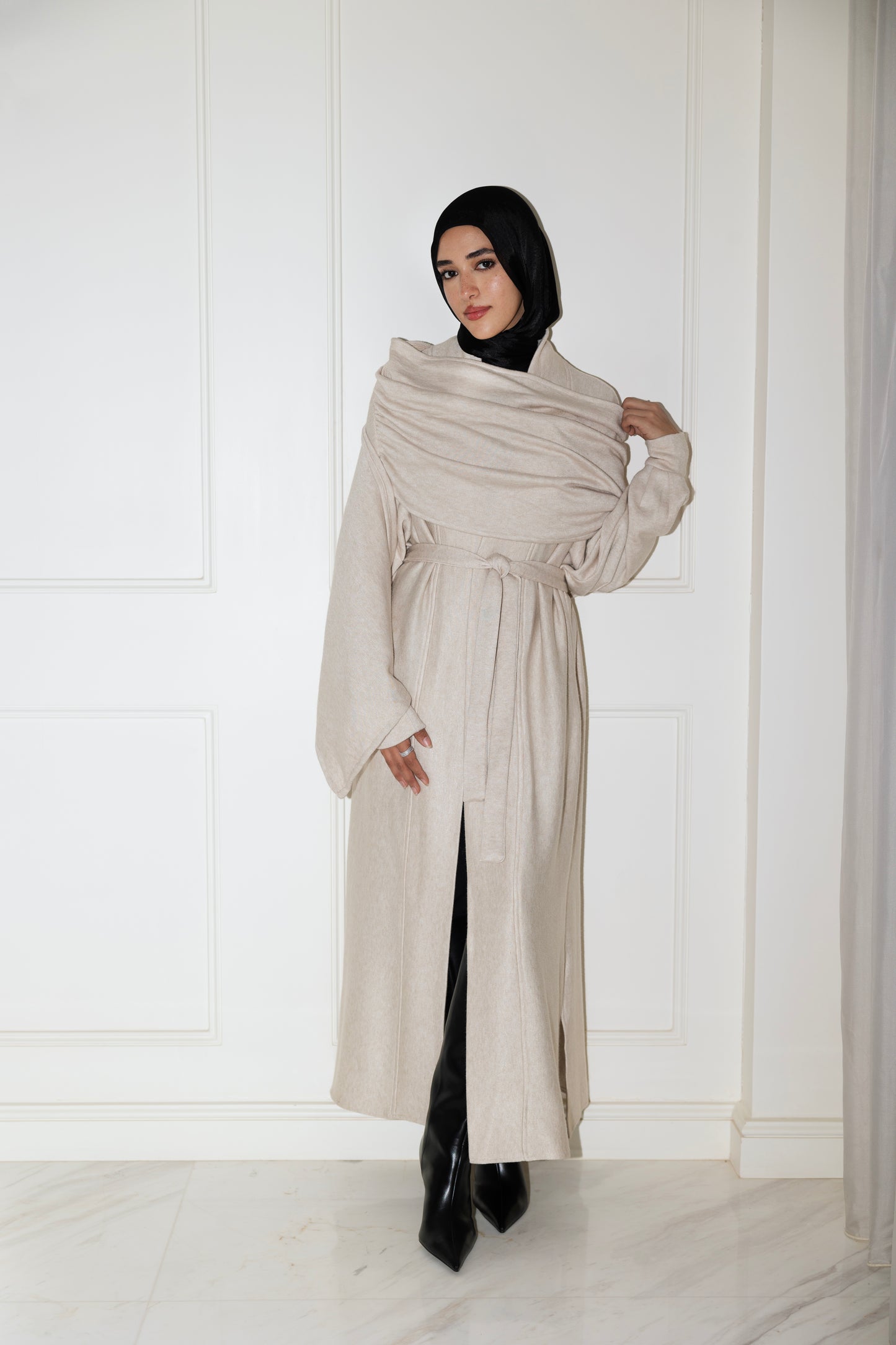 Valaya Shawl Long-Line Cardigan