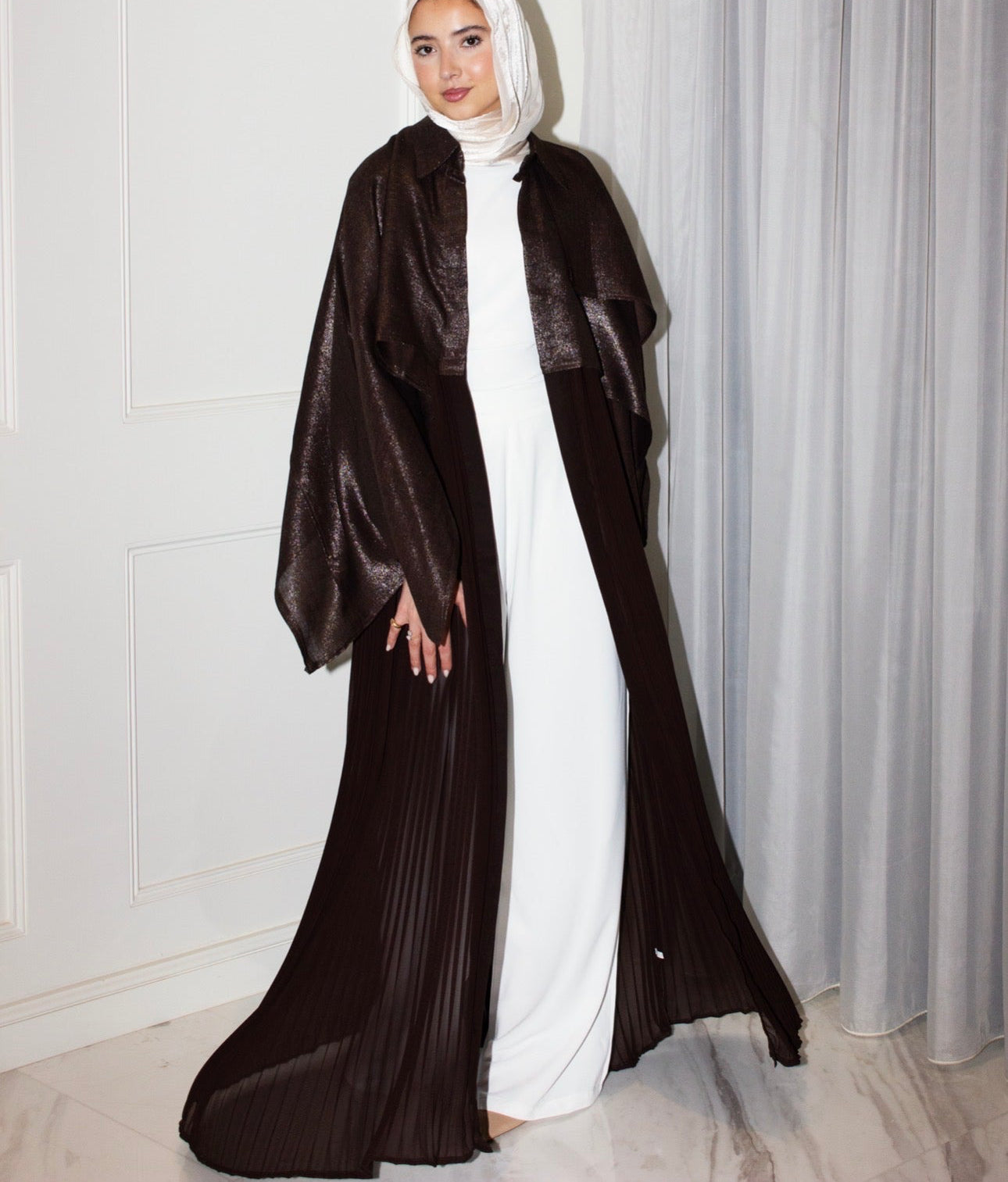 Espresso Sparkle Layl Abaya