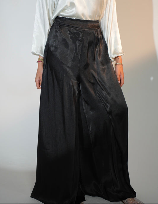 Must Have Satin Skirt Pants in Black