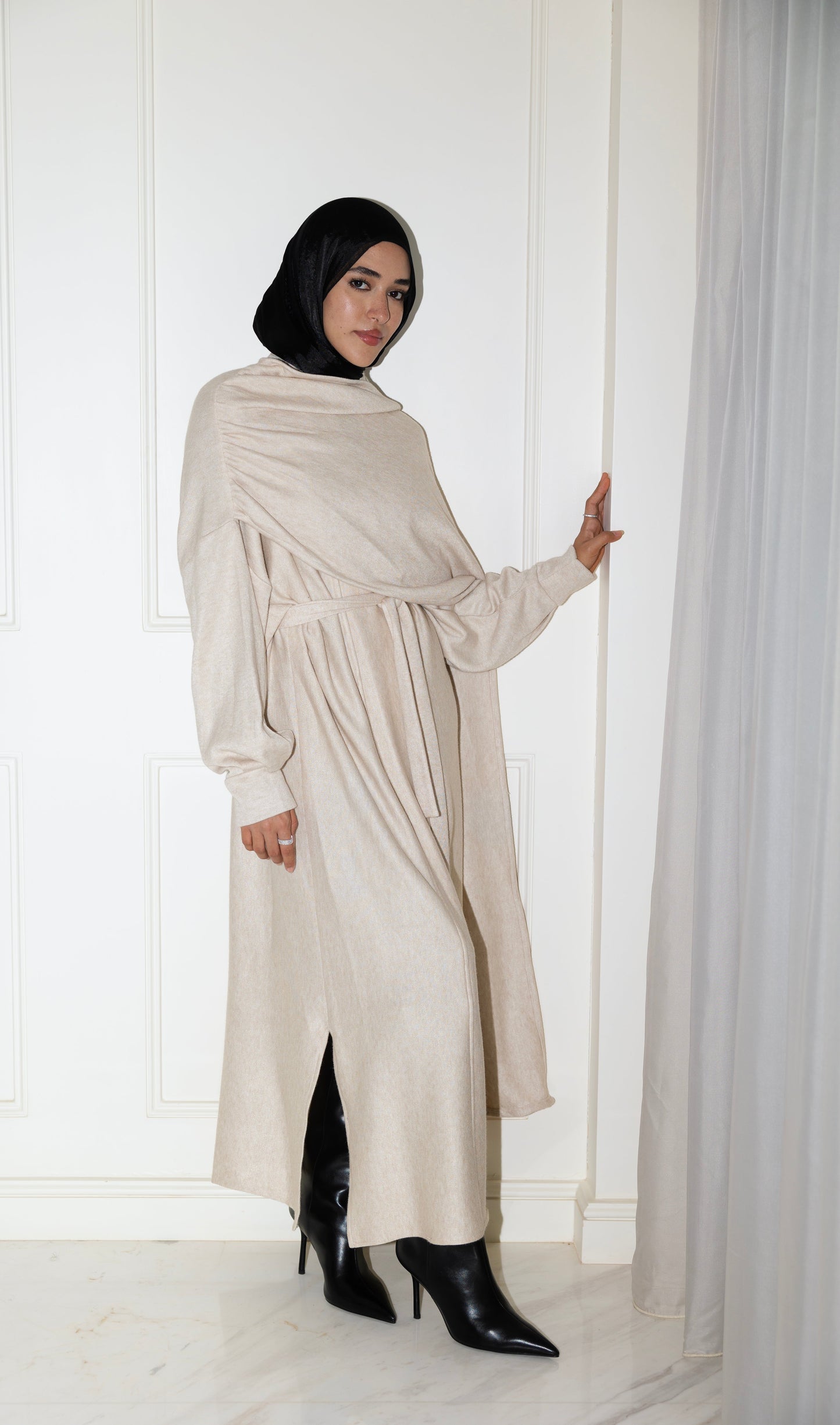 Valaya Shawl Long-Line Cardigan