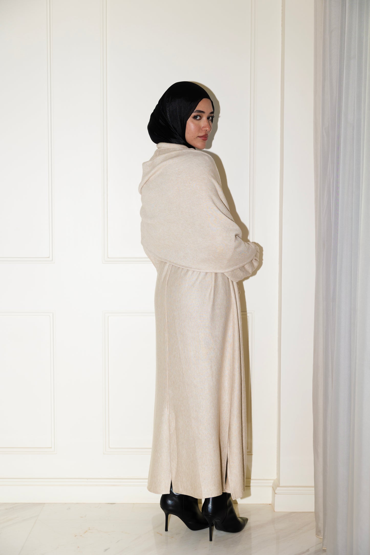 Valaya Shawl Long-Line Cardigan