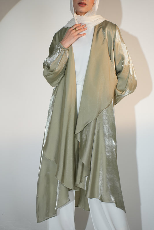 Shimmer Emilia Kaftan in Matcha