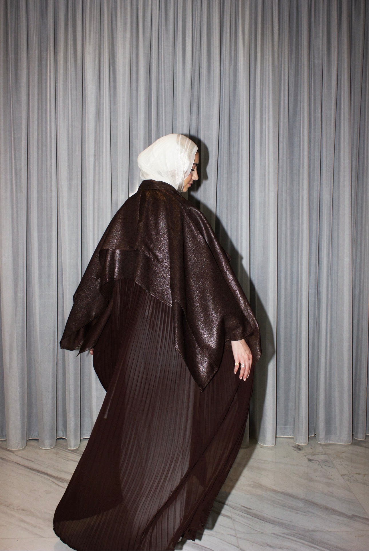 Espresso Sparkle Layl Abaya