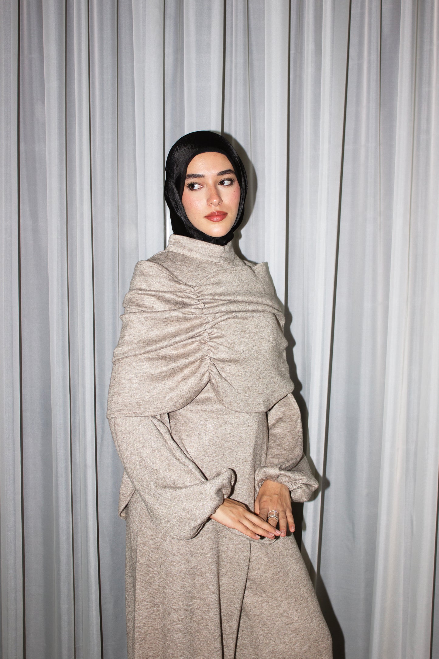 Bandeau Shawl 3-piece Soft Winter Set