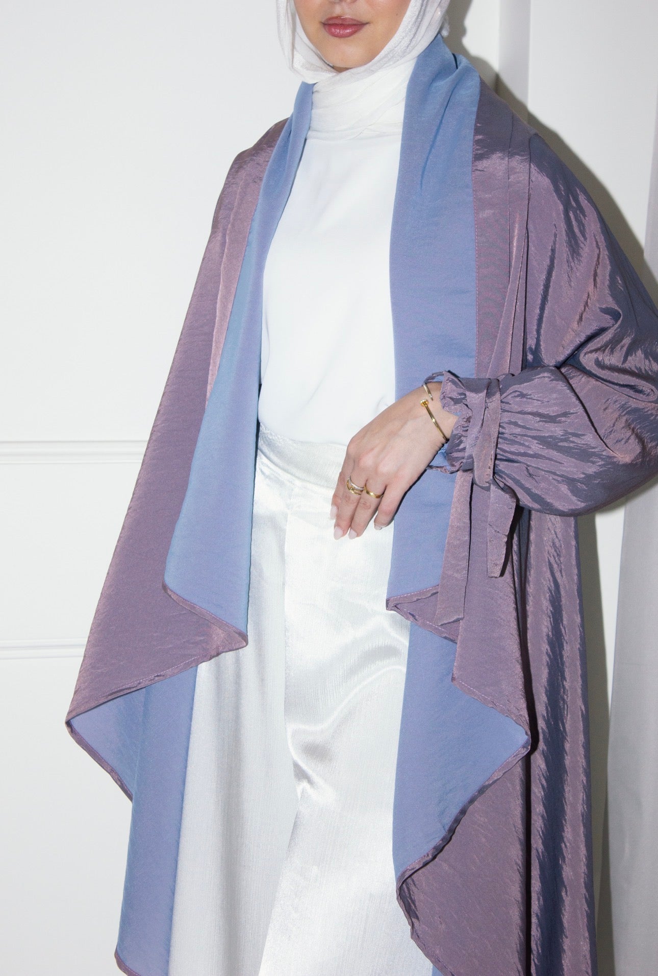 Marlyn Round Trench in MauvexBlue Limited Edition