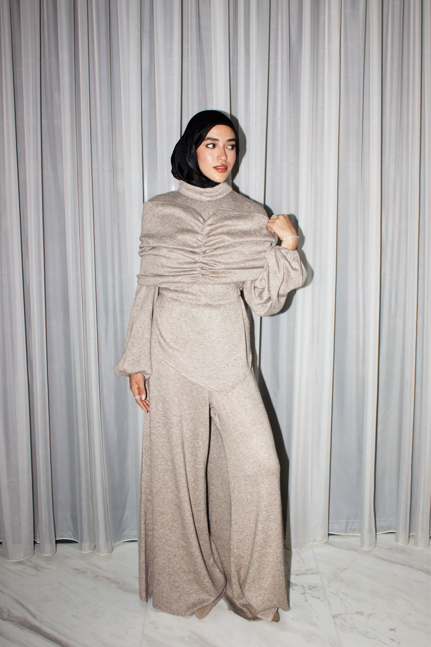 Bandeau Shawl 3-piece Soft Winter Set