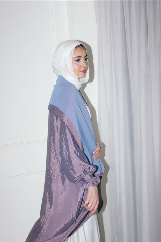Marlyn Round Trench in MauvexBlue Limited Edition