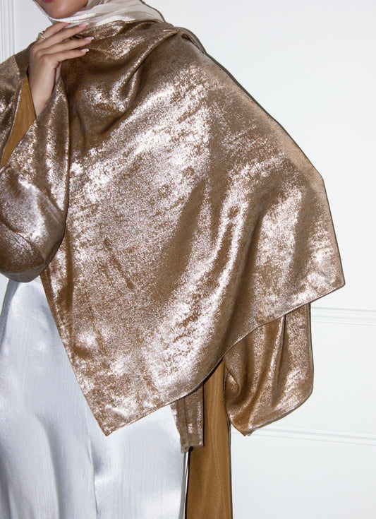 Head Turner Top in SilverxBronze