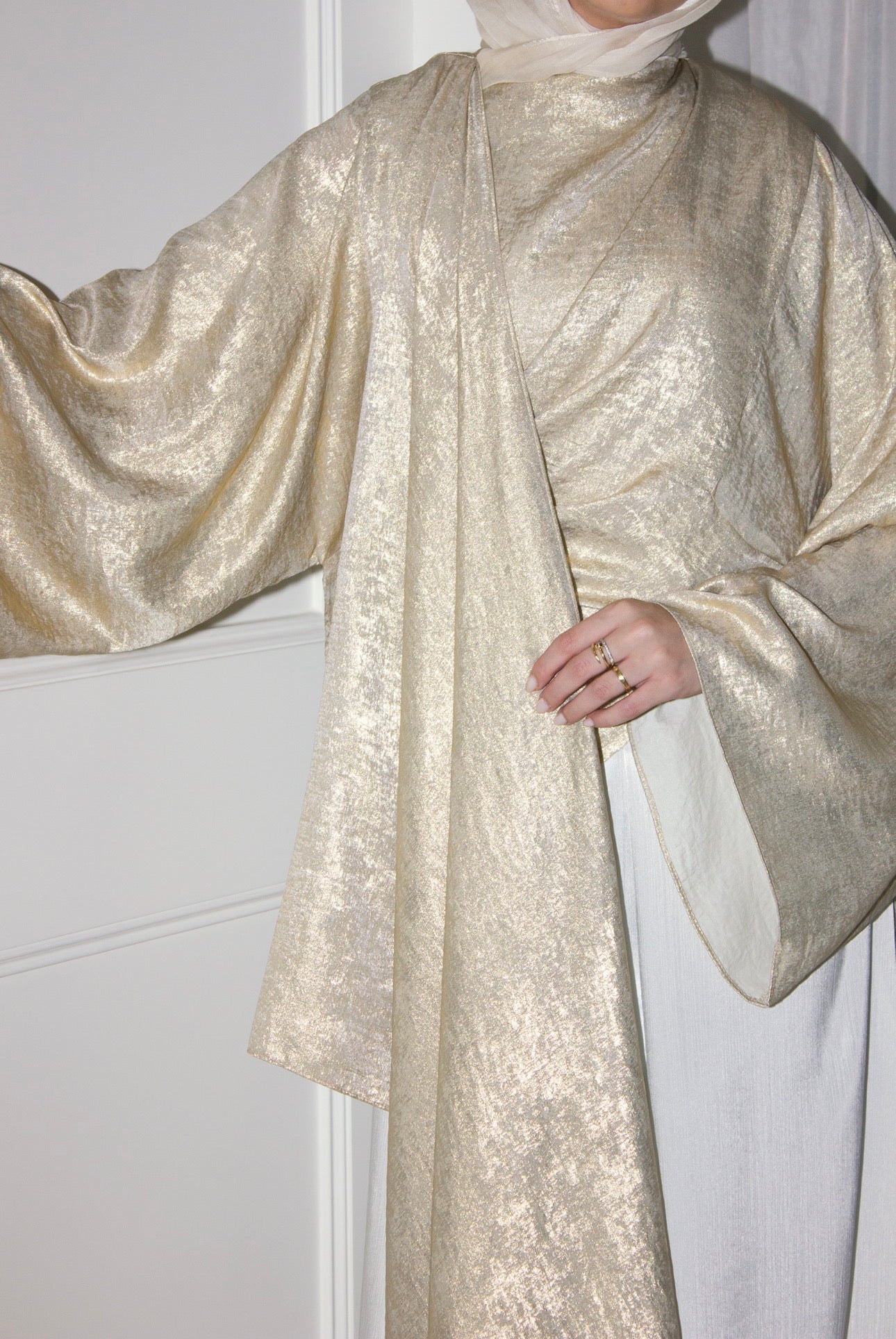 Head Turner Top in Champagne Gold