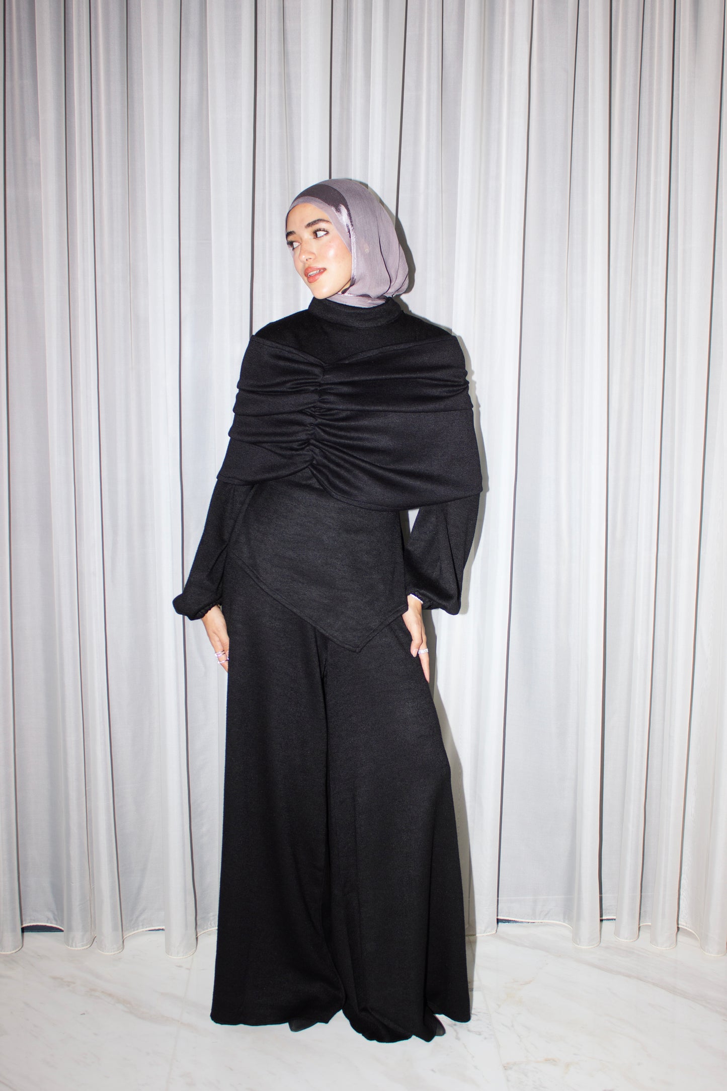 Bandeau Shawl 3-piece Soft Winter Set