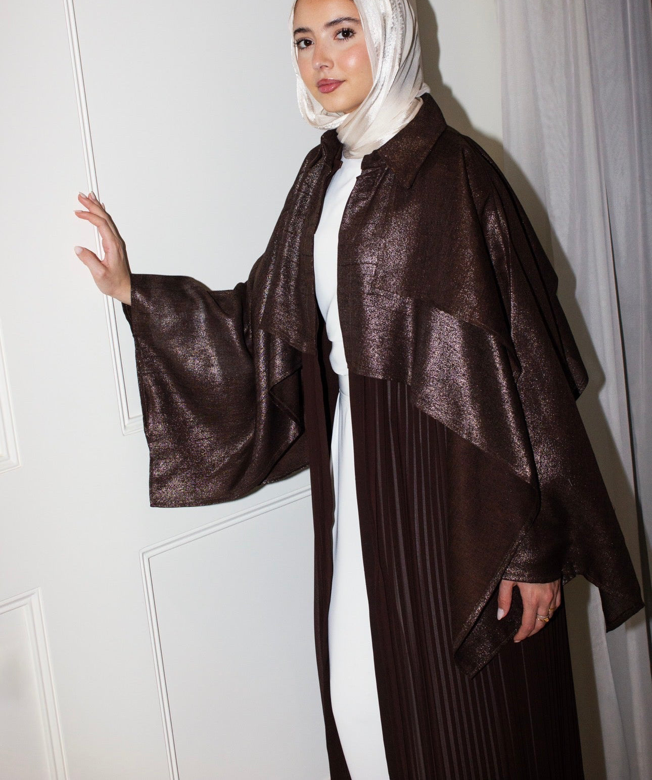 Espresso Sparkle Layl Abaya