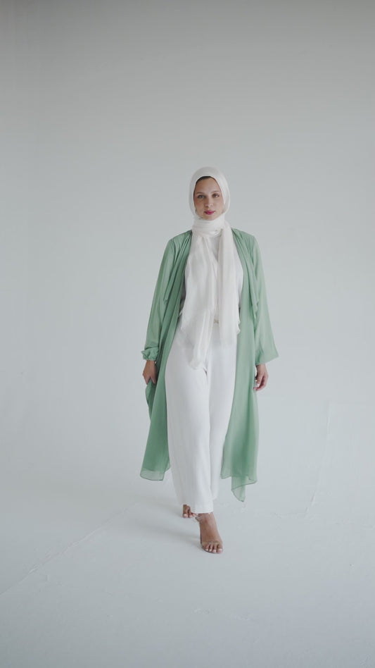 Aqua Mint Hazie trench