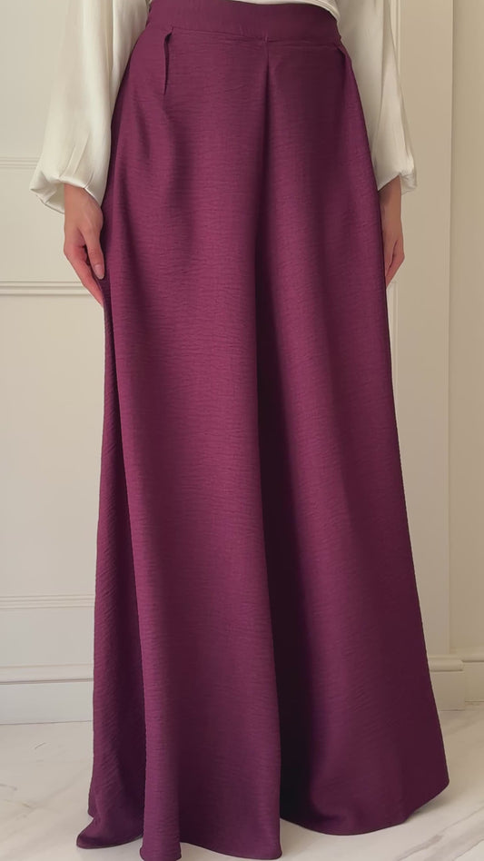 Must Have Skirt Pants in Burgundy