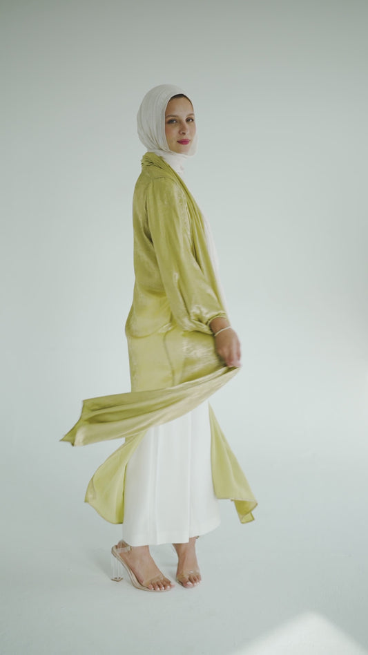 Golden Lime Glitzy Kaftan